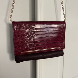 Burgundy Clutch